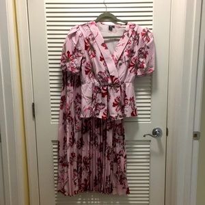 Shein Floral Skirt Set Size Large